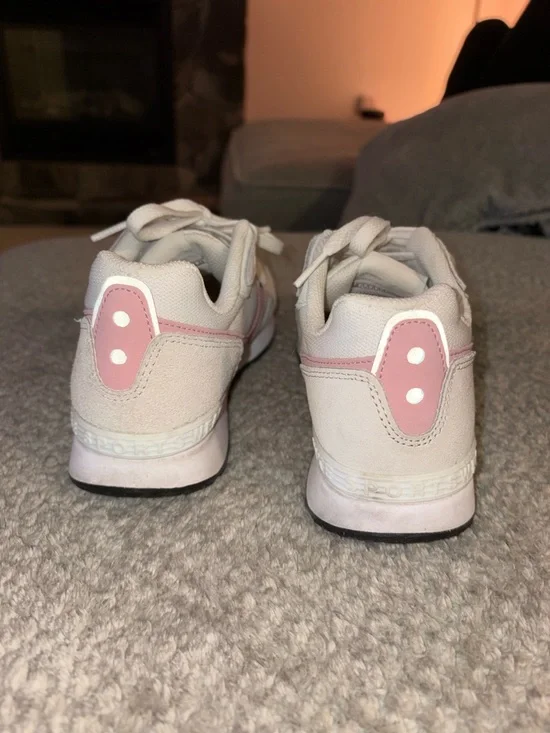 Nike Women's Cream and Pink Sneakers - Picture 3 of 9